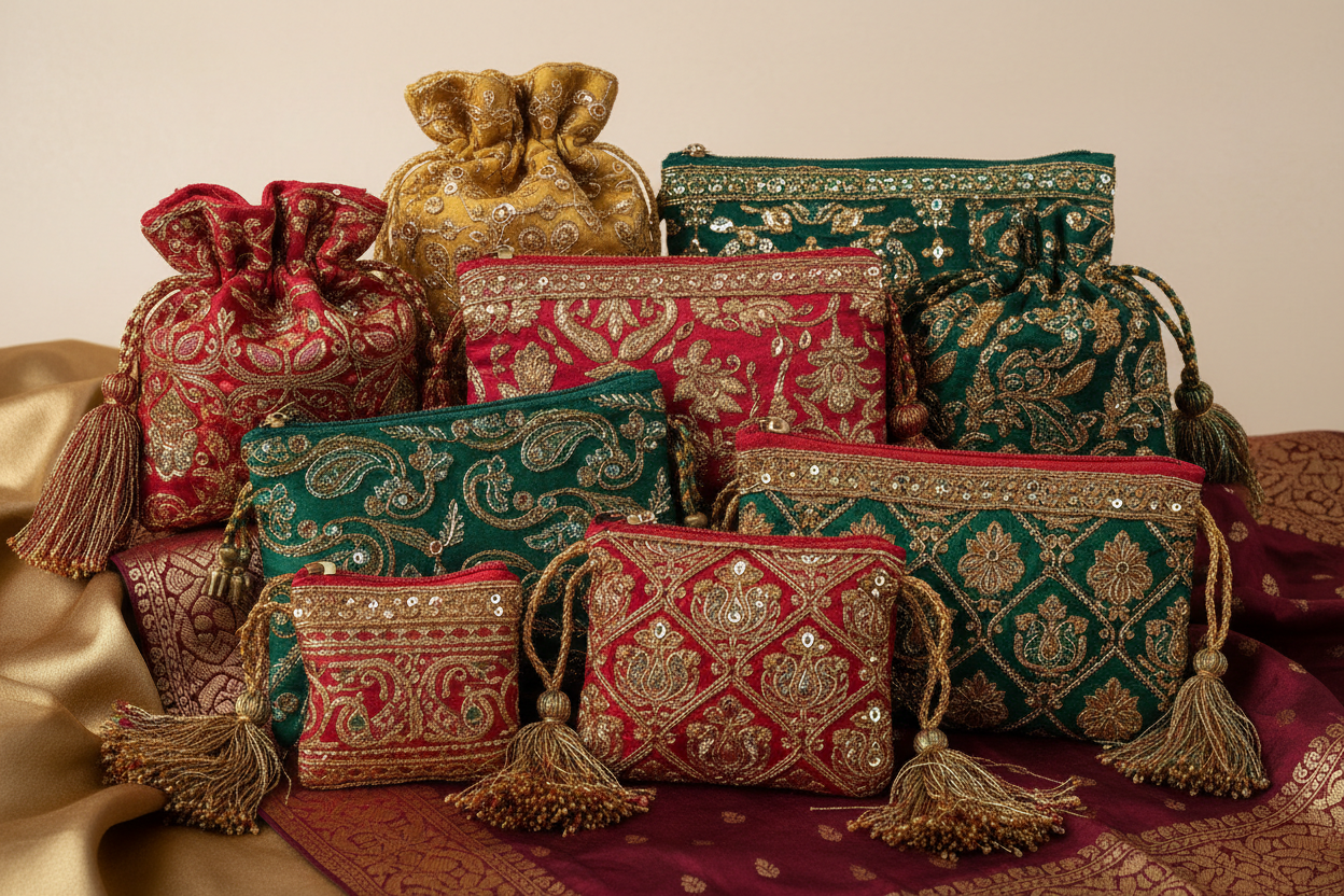 INDIAN JEWLERY POUCHES 